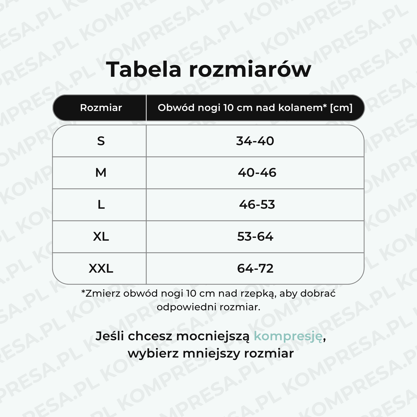 Kompresa™ Bambusowa opaska kompresyjna na kolano