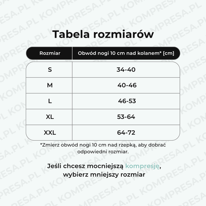 Kompresa™ Bambusowa opaska kompresyjna na kolano
