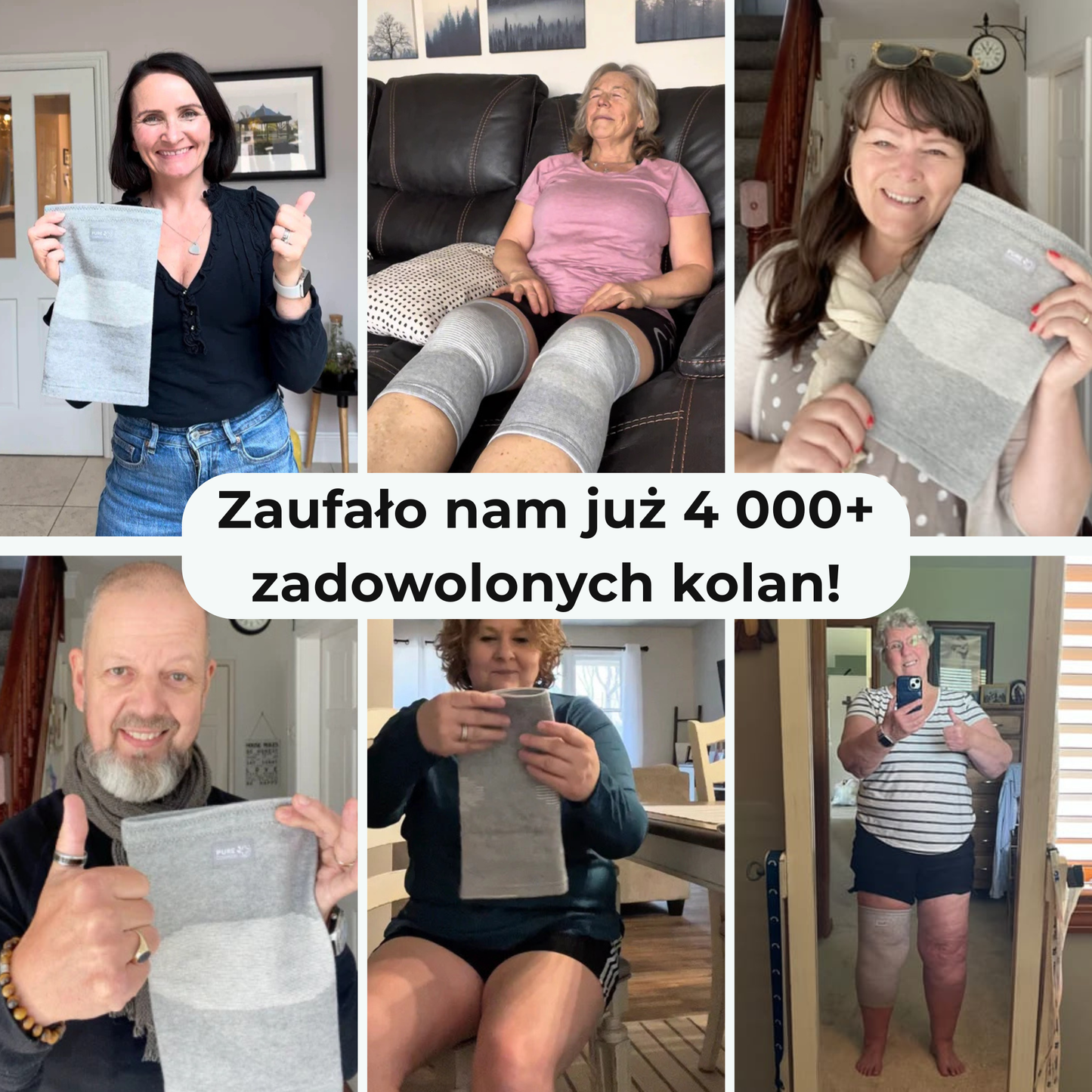 Kompresa™ Bambusowa opaska kompresyjna na kolano